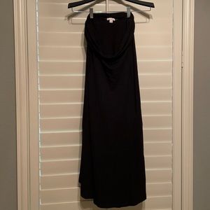 Black GAP Strapless Dress